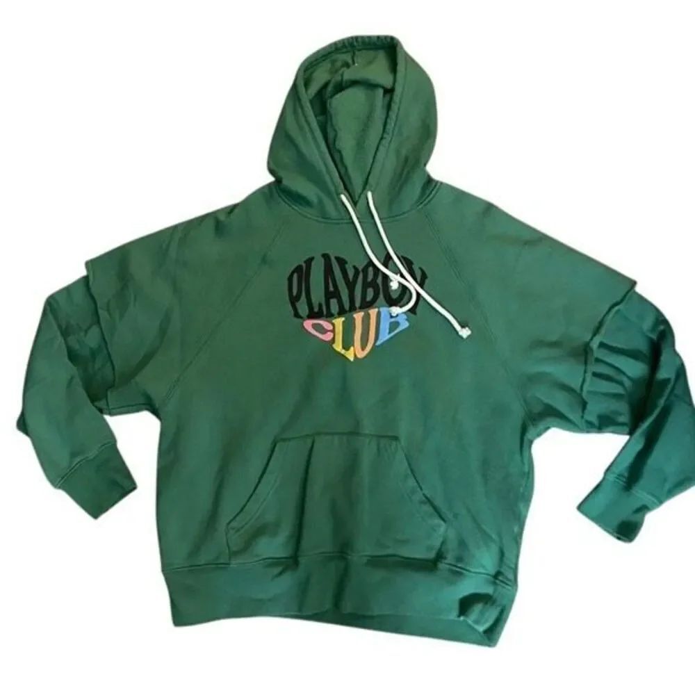 Playboy by Pacsun hoodie green Play Boy Club small men’s
